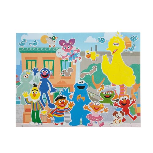 Fun Express Sesame Street Characters & Street Sticker Scenes 11 x 8 1/2