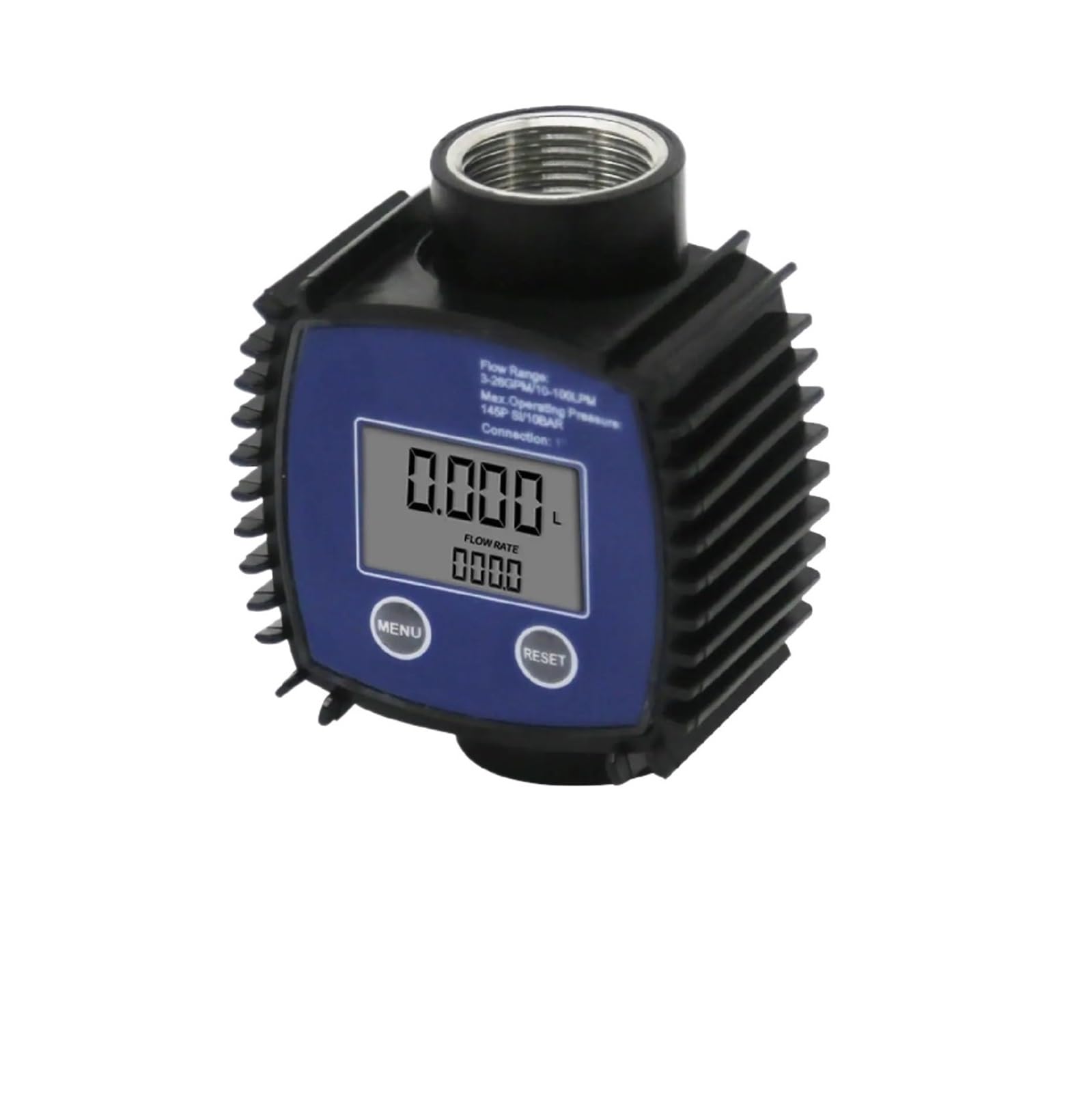 BALYDLUL K24 Digital Turbine Flow Meter with Gear Flow Meter Plastic Stainless Threaded(SS304 G1 Thread)