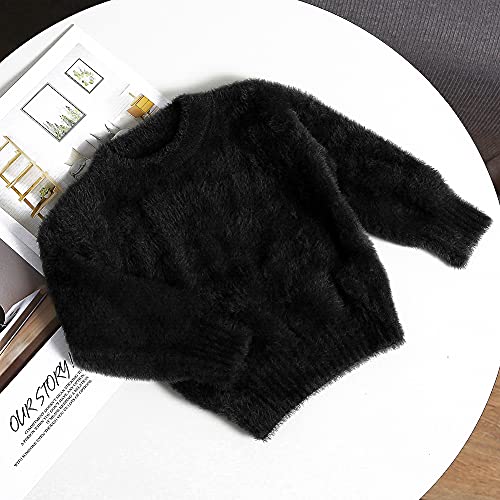 Curipeer Baby Sweater Solid Ruffle Basis Pullover Sweater Turtleneck Longsleeve Fall Clothes for Baby Girl and Boy 6M-4T2