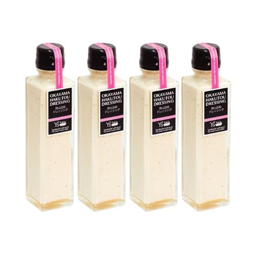岡山 白桃 ドレッシング [プレミアム] 150ml×4個セット (岡山県赤磐市産の白桃使用)