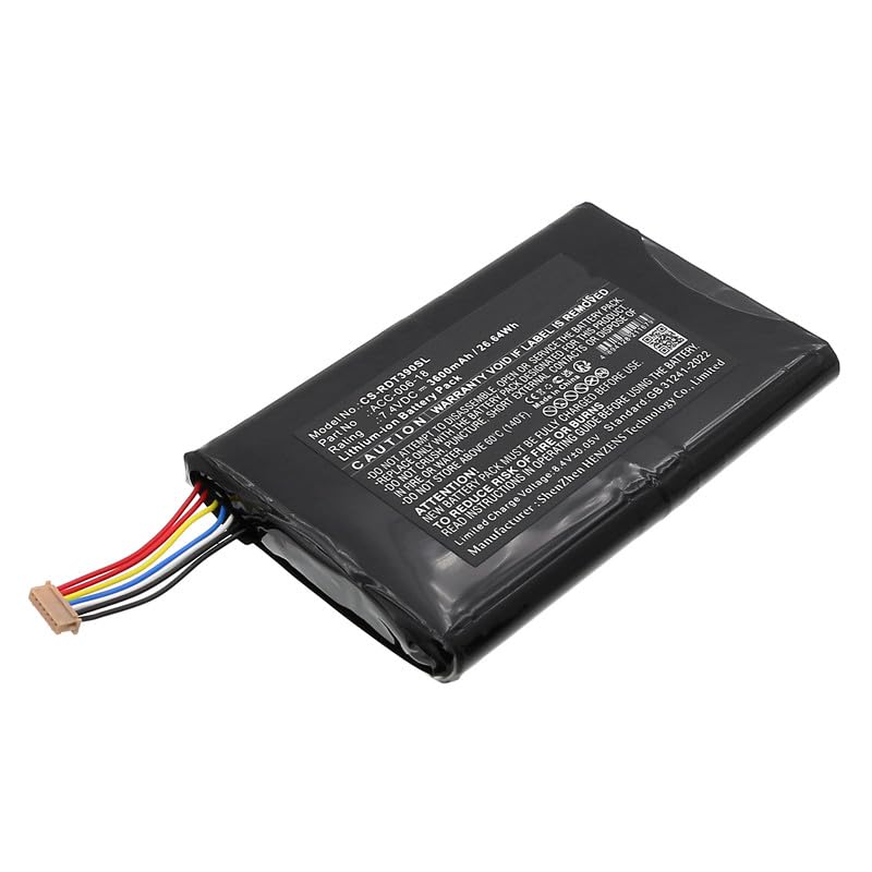 FYIOGXG Battery for DT Research DT390 PN:DT Research ACC-006-18 3600mAh / 26.64Wh