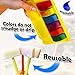 Watercolor Paint Magic Art Set - Painting Kit for Kids & Toddlers, Preschool Toys & Games - 6 Washable & Reusable Colors, 6 Sizes of Sponge Brushes - Art & Crafts Supplies for Ages 4 Years & Up