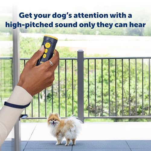 PetSafe Collarless Trainer – Ultrasonic Bark Deterrent – Handheld Anti Bark Device – High-pitched Sound, Flashing Light and Variable Tone – Rechargeable Battery – Flashlight – Wrist Strap - Image 4