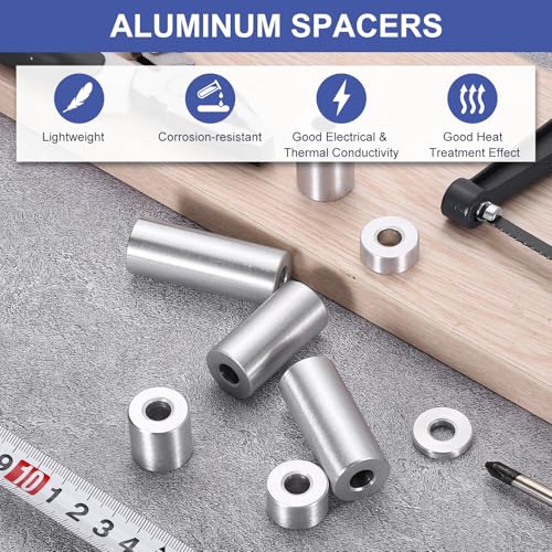 Entretoise en aluminium de 13/16 pouces non filetée pour assemblage lot de 10