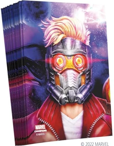 
Gamegenic Marvel Champions Fine Art Pochettes Star-Lord Art - Lisses et Résistantes - Compatibles Pokémon et Magic The 