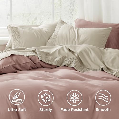 Image of Bedsure Twin Sheets Set - 3 Pieces Soft Twin Bed Sheets - Breathable & Cooling - Hotel Luxury - Easy Care Polyester Microfiber Bedding for Women, Men, Linen