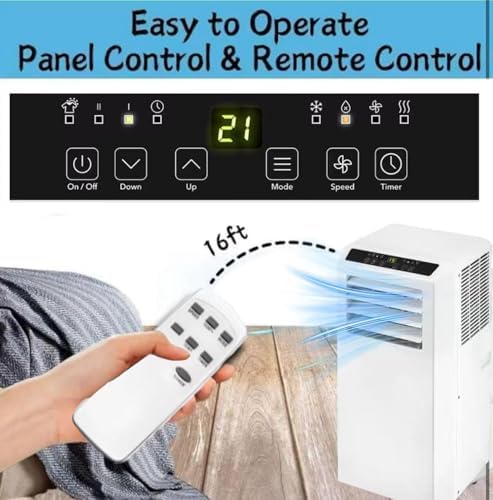 5-in-1 Portable Air Conditioner 7000 BTU with Remote Control - Image 6