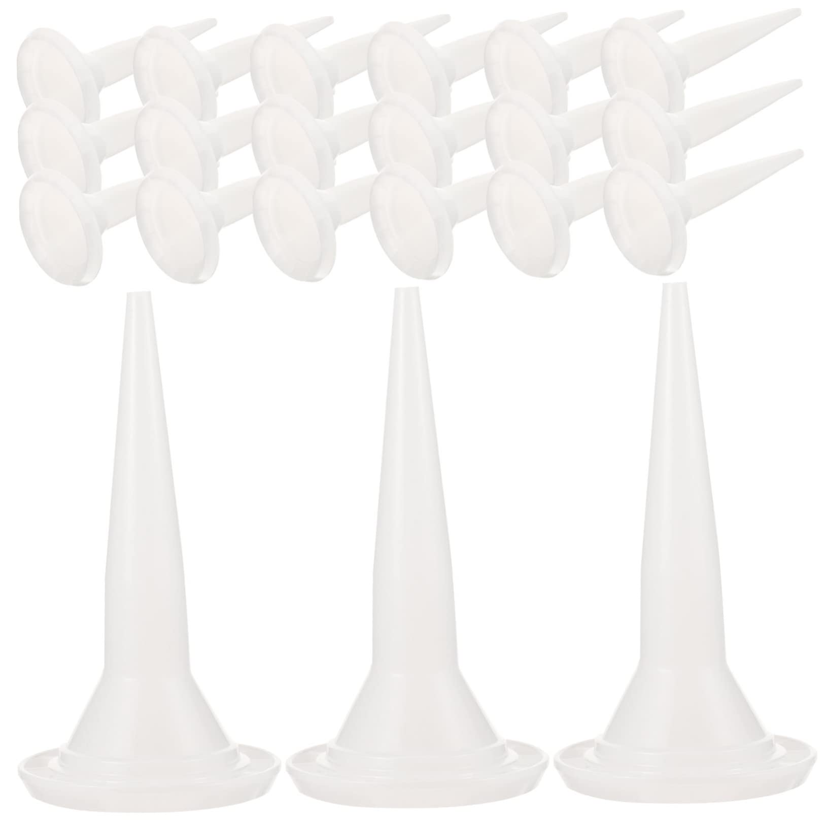 Balacoo 50pcs Caulking Nozzle Tips Set Structural Adhesive Applicator Caulk Extension Tool for Caulking Tips Replacement