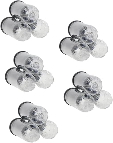 6 unidades de cilindro de tenis transparente contenedor negro para pelotas de tenis con tapa, organizador de almacenamiento de pelotas de tenis de