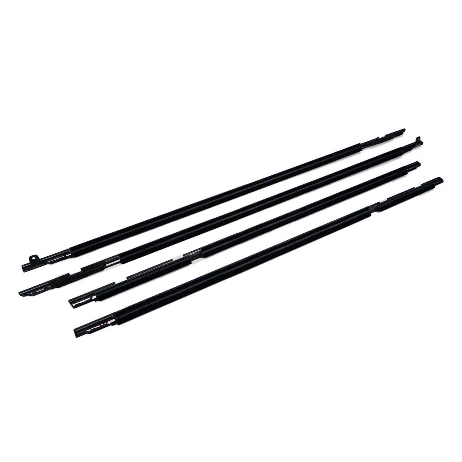 Yuqudgelky Black 4Pcs Outer Windows Rubber Weatherstrip Door Sealing Belt For Toyota For Land For Cruiser Lc80 80 Series 1991-1998(Black)