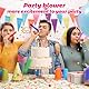 AMFUN 45 Stück Tröten Kindergeburtstag, Bunte Party Hörner, Kinder Jubel Partytröten, für Hochzeit Geburtstag Kinder Party Weihnachten Graduierung, Farbe zufällig