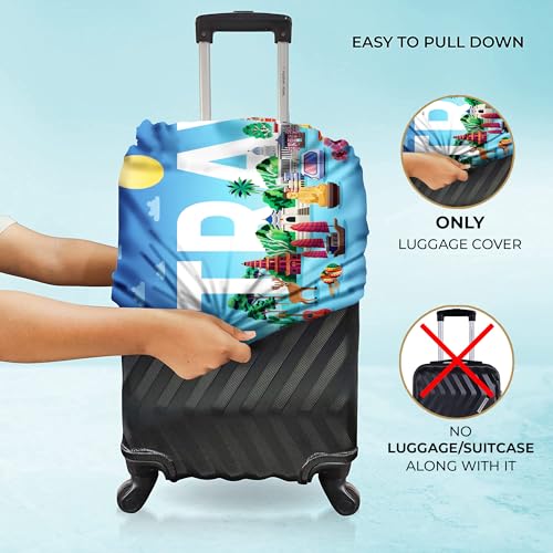 Image of Nasher Miles Polyester Protective Luggage Cover Set of 3 (Small-Medium-Large) - Traval