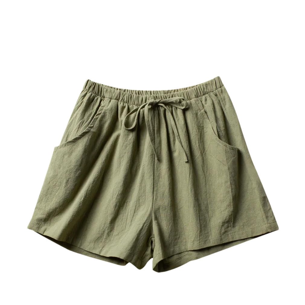 Short décontracté en lin EN8 haut de gamme taille haute XS - 6