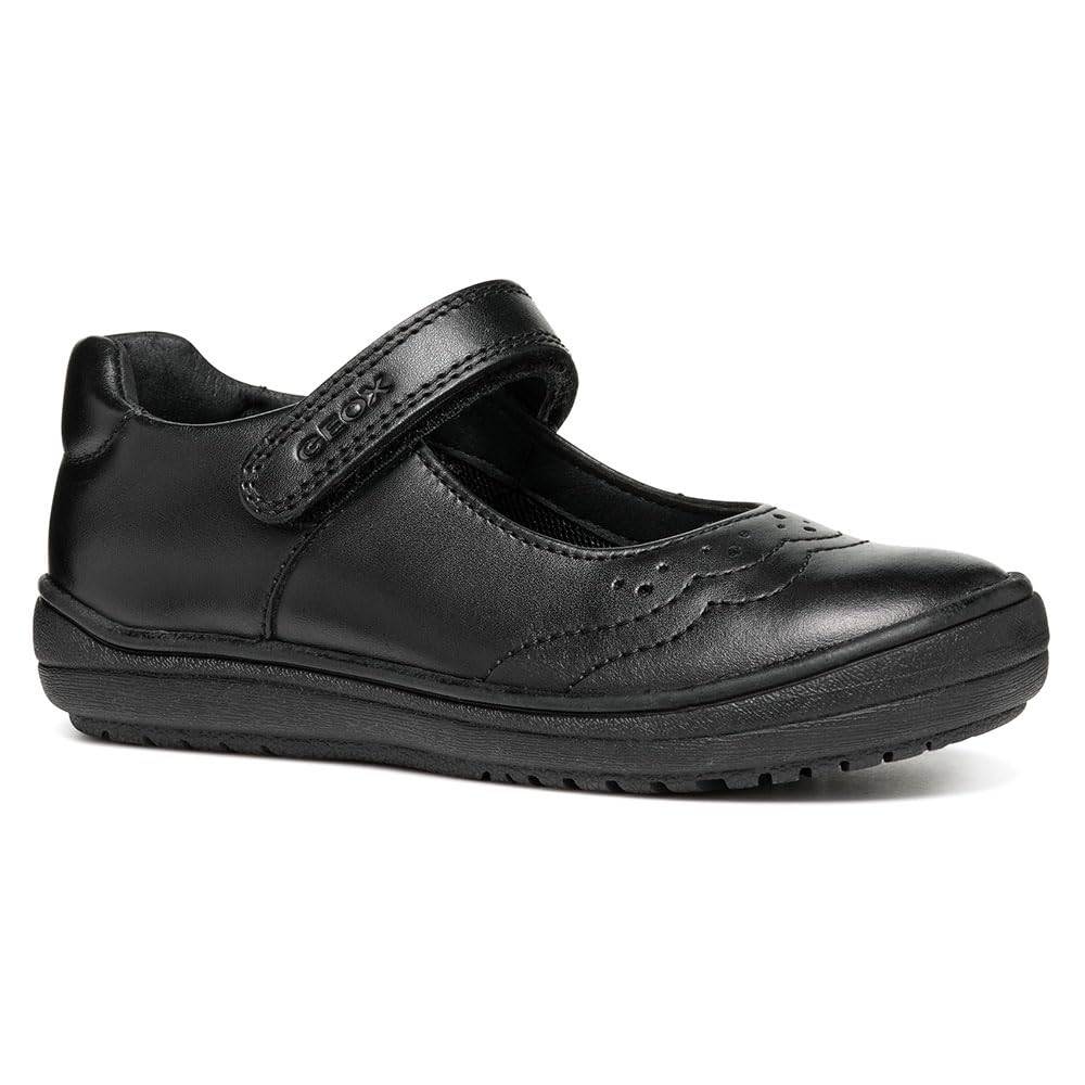 Geox J HADRIEL Girl A Ballet Flat, Black, 0.5 UK