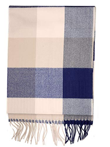 D&Y Unisex Classic Softer Than Cashmere Plaid Fringe End Scarf3