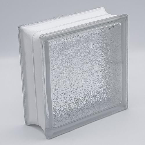 Tangerine Basic - Ladrillo de cristal (19 x 19 x 8 cm, 6 unidades)