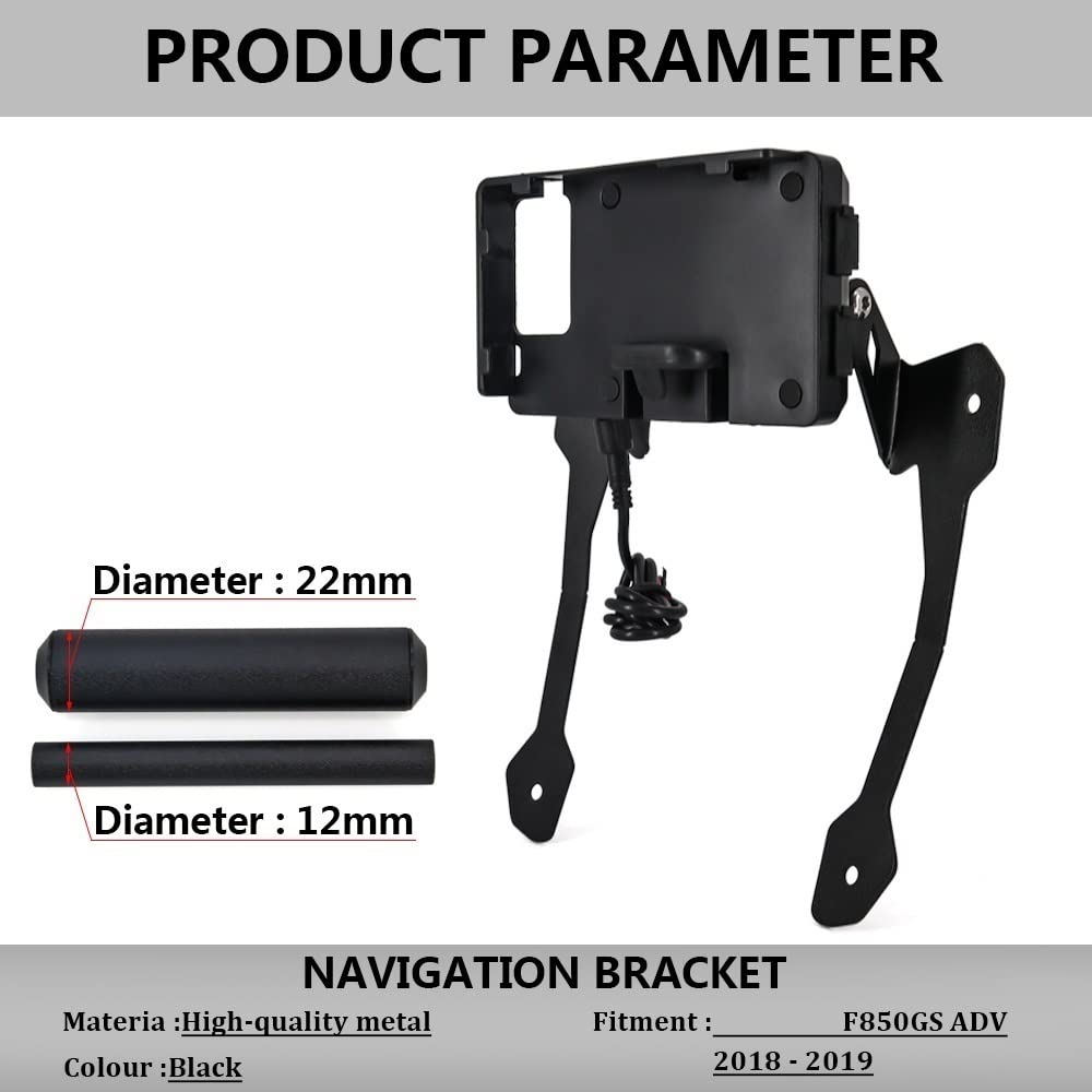 GPS motocyklowy, dla nawigacji dla Smart, telefonu, nawigacji
