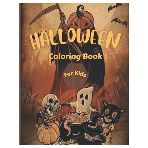Halloween Books for Kids: Halloween Coloring Pages for Kids, Unique & Fun Designs, Cats, Pumpkins, Ghosts.