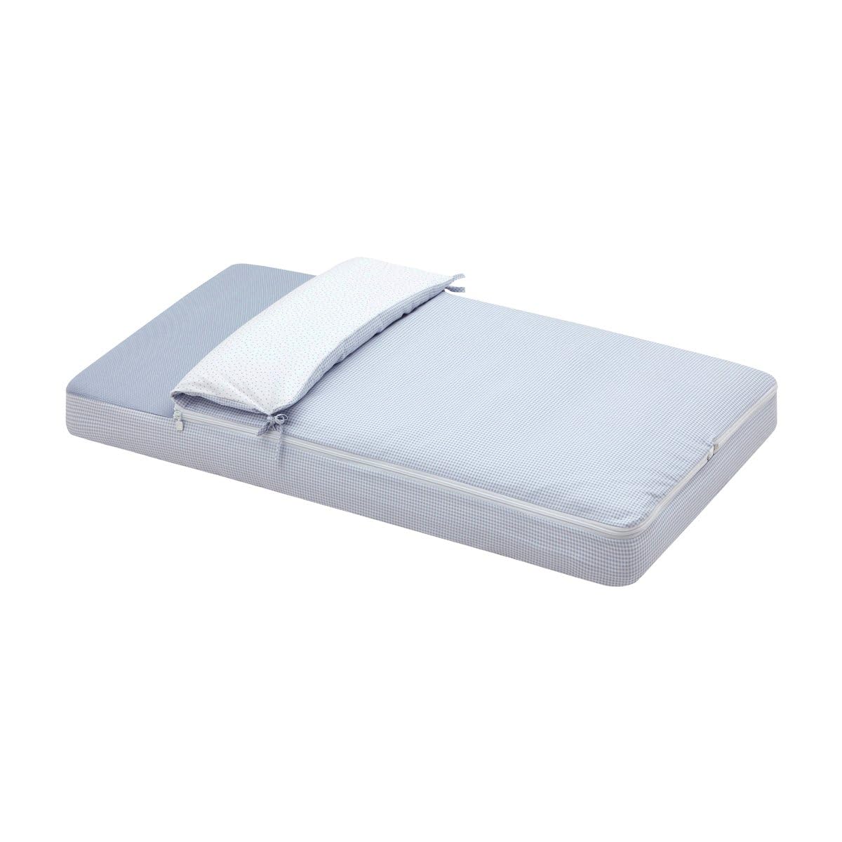 Cambrass - Saco Cuna nórdico con Cremallera - Ropa de Cuna Ajustable con Gomas - Saco de Dormir bebé desenfundable Sirve Tanto para Verano como para Invierno - Merlo crudo 60x120x3 cm — view 11