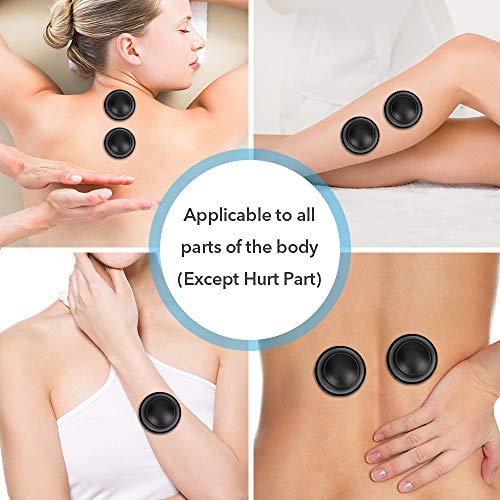 Hydream Silikon Schröpfen Cups, Anti Cellulite Massage Cups Cupping Set Therapie Set Vacuum Tassen Schröpfgläser Body Saugnäpfe Vakuum Massagegerät für Anti Aging, Muskel Entspannung (12PCS/Schwarz) - Image 7