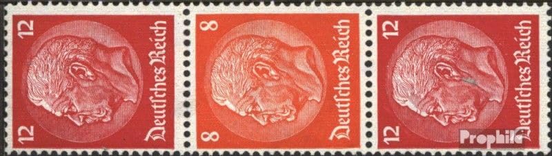 Sello s111 Imperio Alemán Hindenburg WZ 2 Usado 1933 para Coleccionistas de Historia