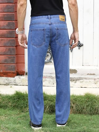 Image of Thomas Scott Men Mid Rise Clean Look Relaxed Fit Jeans