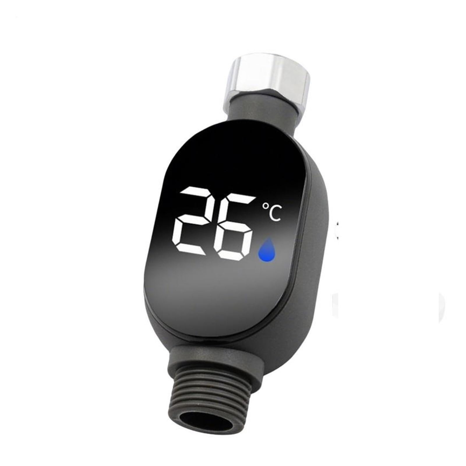 LED-Duschthermometer. LED-Duschtemperaturanzeige, LED-Digitalanzeige, Badewassertemperaturanzeige, wasserdichter Badthermostat for das Badezimmer zu Hause Digitale Duschtemperaturanzeige