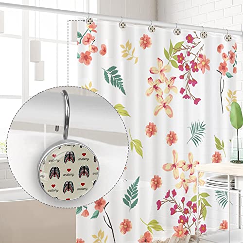 Crochets rideau de douche pour éviter la rouille en acier inoxydable durable - 5