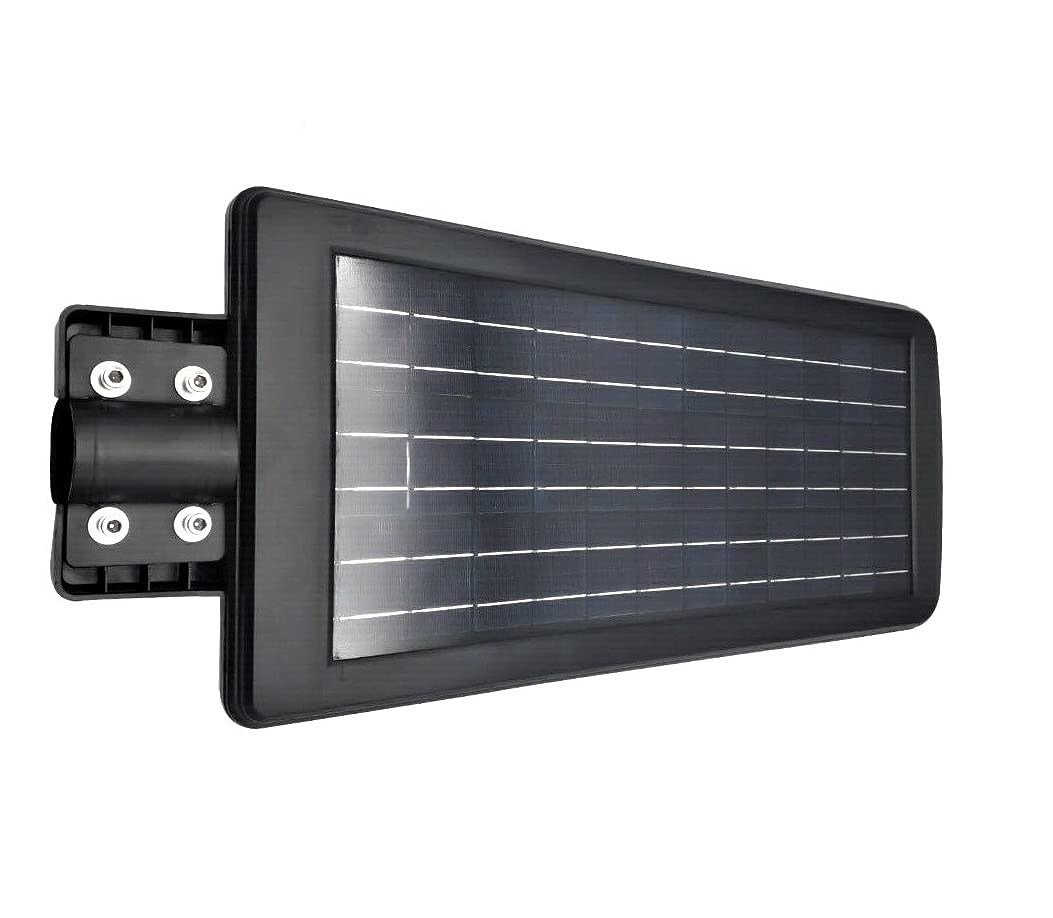 Lampione Stradale Faro Led 120W con Pannello Solare Luce Fredda Crepuscolare Sensore Movimento Clicled