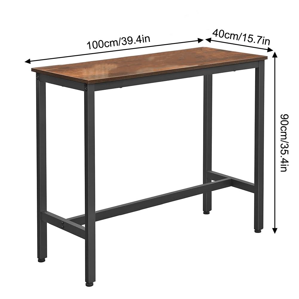 Amazon｜カウンターテーブル バーテーブル 長方形 バーカウンター 幅