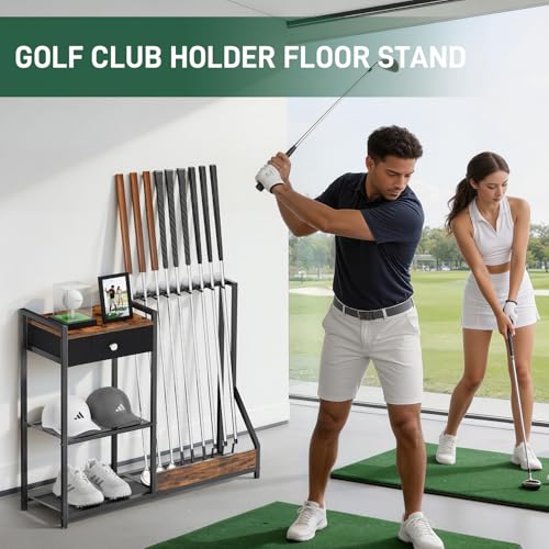 Xnwouco Golf Putter Stand with Storage