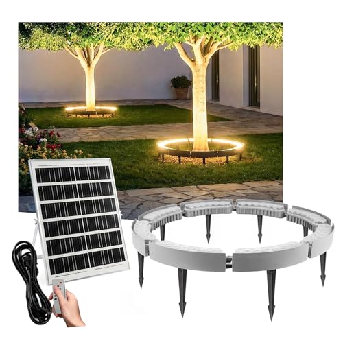 Lampes solaires pour palmiers extérieures et éclairage arbre de jardin LED