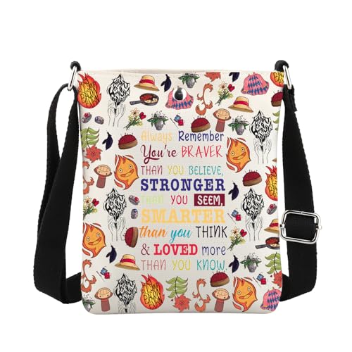 MBMSO Flame Crossbody Bag Anime Gifts for Anime Lovers Fire Demon Cartoon Fans Gifts Anime Merch Crossbody Purse