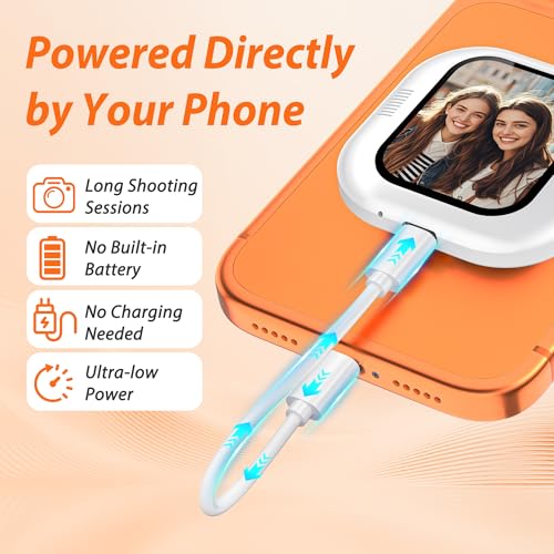 Gisotu 2026 Patented Mini Wired Selfie Monitor Screen for iPhone & Android - image 5
