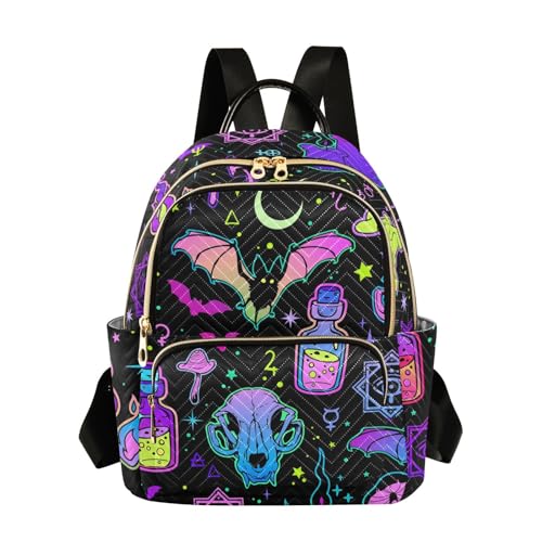 Image of ALAZA Moon Stars Witchery Small Backpack Purse for Women Travel Bag Fashion Daypack Back Pack Shoulder Bag
