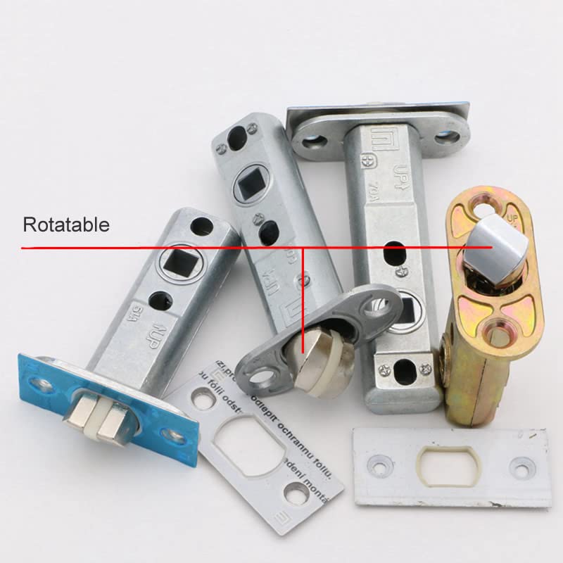 Door Lock Cylinder,Door Lock with Key,Bathroom Alloy Single Deadbolt Lock Cylinder,Three-bar Single Tongue Lock Body Universal Lock Tongue Door Barrel (Color:Margins 60mm) (Color:Mar (Size : Margins