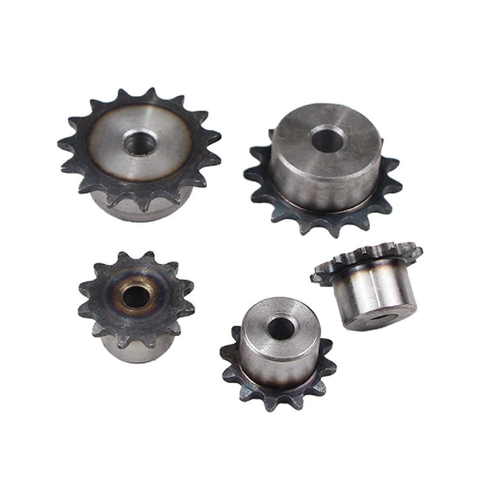 Set di Ingranaggi pignone, Denti dell'ingranaggio 1 Pezzo 45# Pignone di Trasmissione a Catena in Acciaio 10-28 Denti Catena a rulli Ingranaggio Passo 8 mm Ruota dentata Industriale(28 Teeth)