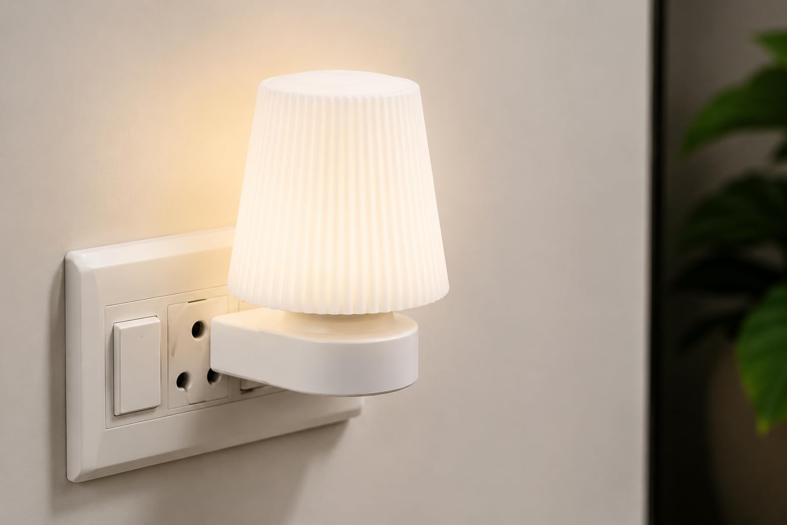 HIZO Small 2-Pin Night Lamp Bulb, 0.5W LED, Plug and Play, Direct Socket, Soft Glow, for Bedroom and Living Room, Pack of 1 (White)-image-33