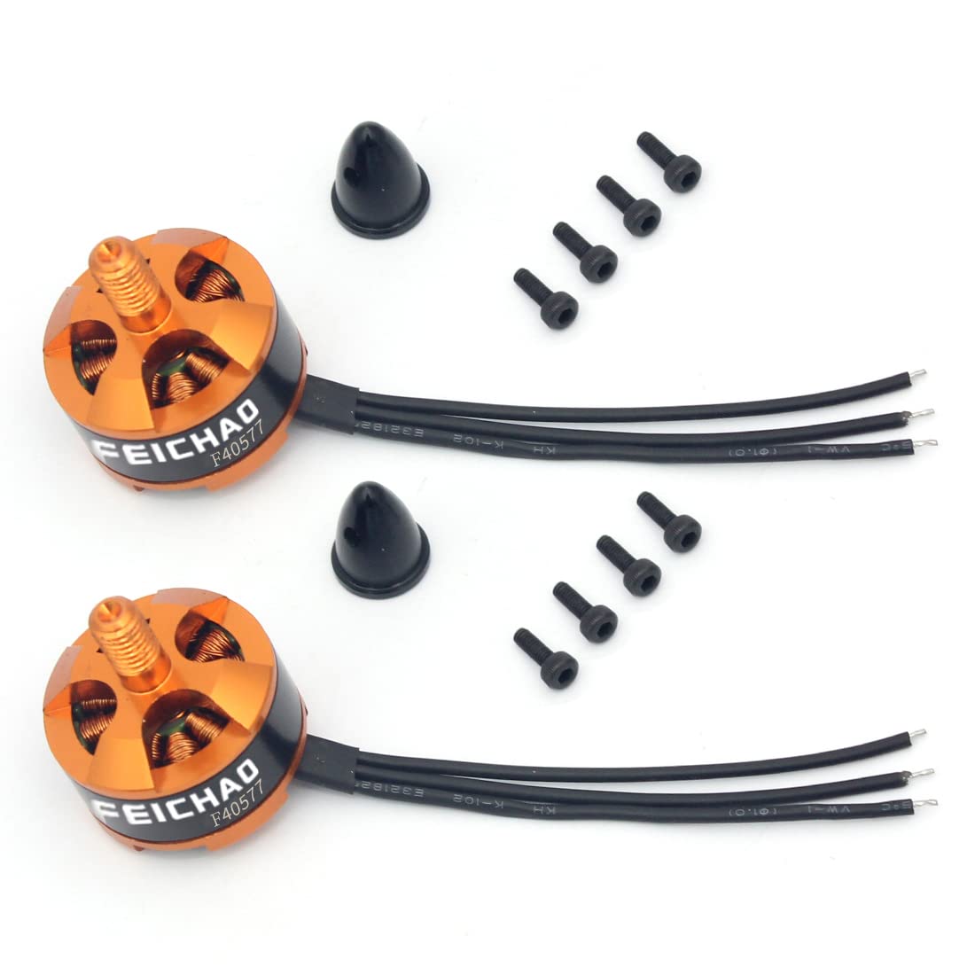 FEICHAO 1806 2400KV Brushless Motor CW/CCW 2-3S Multi-Rotor Motors for 250 Mini Drone CC3D 260 330 RC Helicopter Drone (2pcsCCW + 2pcsCW)