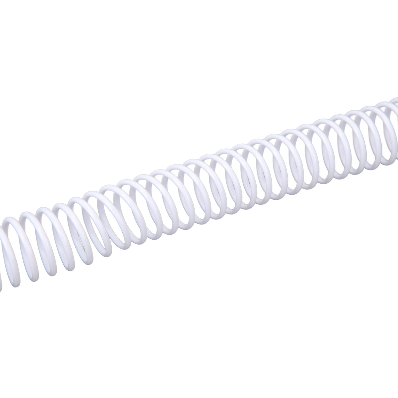 50 bobine per rilegatura a spirale, diametro 19 mm, 48 anelli, passo 4:1, capacità 170 fogli, dorso A4, colore bianco