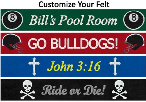 Championship Black 7ft Invitational Pool Table Felt
