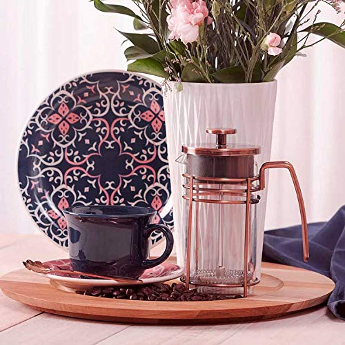 Cafeteira Oxford Francesa Vidro e Aço Inox QD22-1000 - 350ml