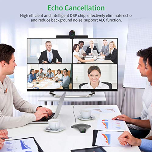 Micro Ordinateur Omnidirectionnel et Haut-Parleur USB pour Skype Visioconférence - 5