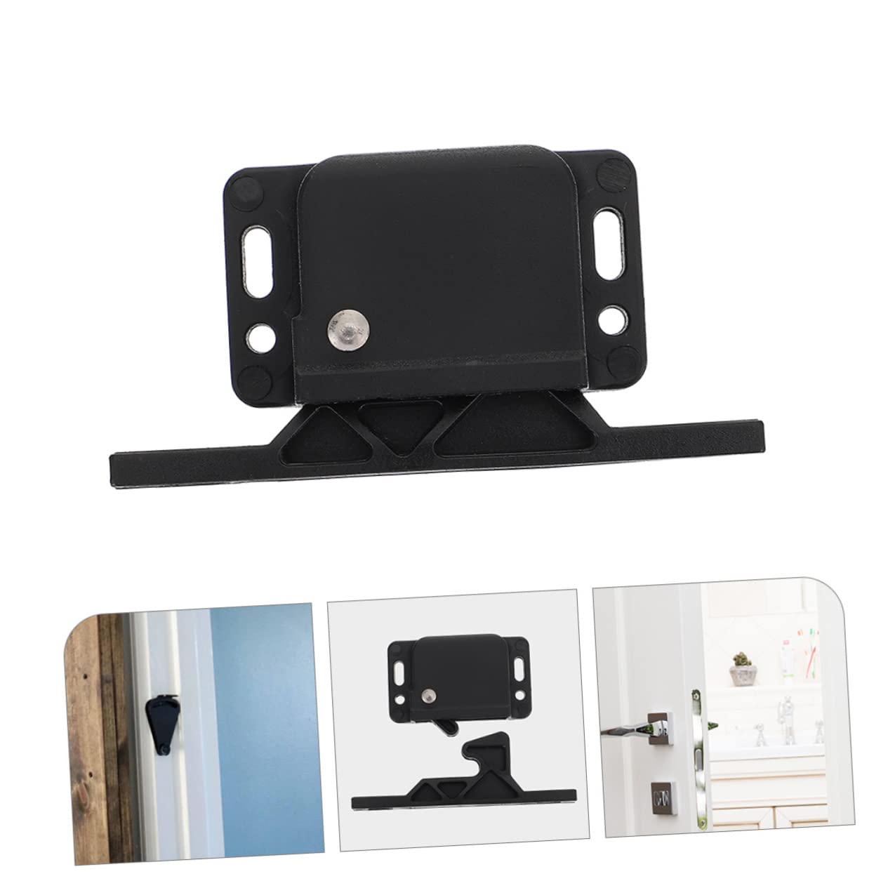 Gadpiparty 4stücke Rv Cabinet Latch Druckverschluss Für Schranktüren Sicherer Kinderschutz Für Schränke Und Schiebetüren Geeignet Für Wohnmobile Und Küchen