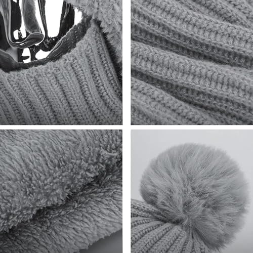 Ensemble bonnet écharpe pour activités d'extérieur et randonnées d'hiver - 6