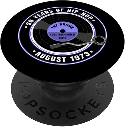 HIP-HOP 50 AÑOS DESDE 1973 THE BRONX NEW YORK CITY PopSockets intercambiables PopGrip