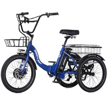 folding electric trike bike for adults