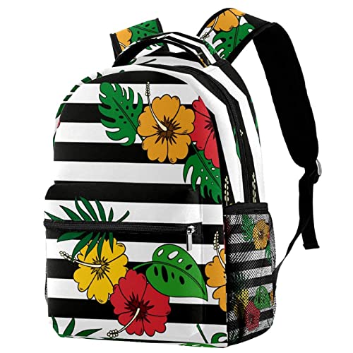 Sac à dos de voyage rétro bleu avec porte-gourde pour le campus