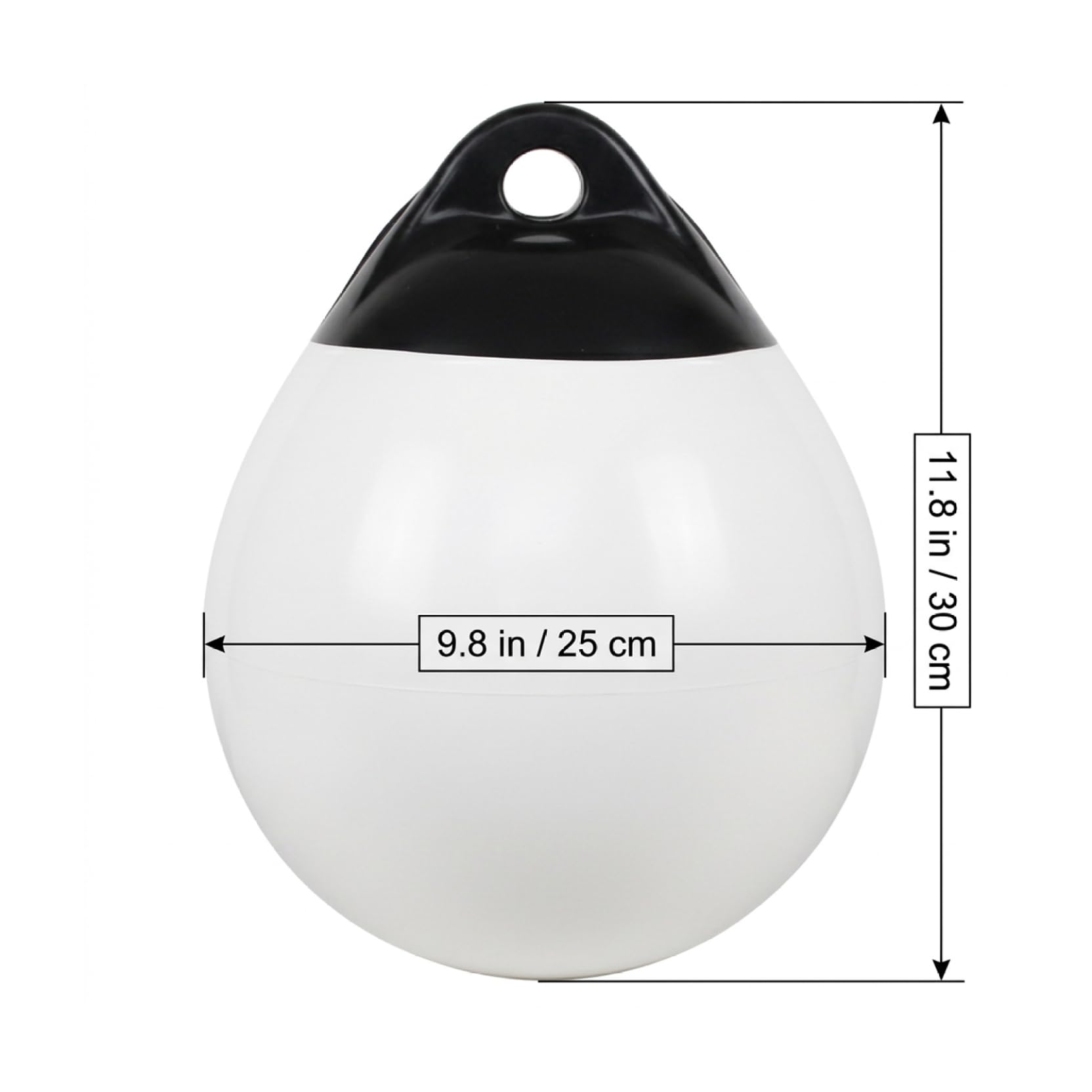 Bouée de Bateau, bouée d'amarrage de 8 kg pour Un amarrage sécurisé, Pare-Chocs gonflables en PVC Haute résistance (Blanc), Flotteur, bouées, Pare-Chocs