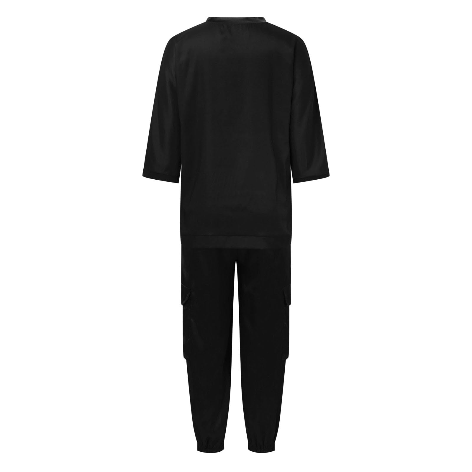 Conjunto de Pantalón y Top de Saten para Mujer Traje Casual de Verano Confortable y Elegante
